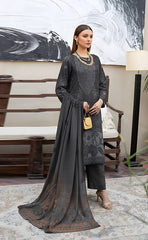 3-piece Unstitched Slub Viscose Embroidered Dress for Women’s (Women's Clothing)