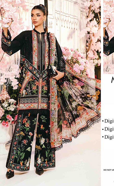 3-piece Unstitched Over All Printed Lawn Dress for Women’s