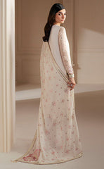 3-piece Unstitched Chiffon Fully Heavy Embroidery with Back Border for Women's