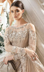 3-piece Unstitched Net Saree Embroidered Sequence Hand Embellished Saree for Women's