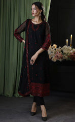 3-piece Unstitched Chiffon Embroidered & Sequence Dress for Women’s