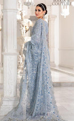 3-piece Unstitched Net Saree Embroidered Sequence Hand Embellished Saree for Women's