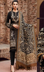 3-piece Unstitched Dhanak Fully Heavy Embroidered Dress for Women’s (Women's Winter Clothing)