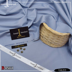2-Piece Unstitched Wash & Wear Boski Shalwar and Kameez for Men's (Summer Collection)