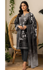 3-piece Unstitched Digital Printed Karandi Suit for Women’s (Karandi Winter Collection 2025)