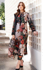 3-piece Unstitched Digital Printed Slub Khaddar with Heavy Patches Daman for Women’s (Women's Clothing)