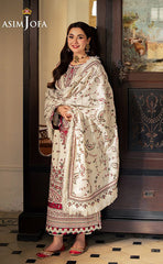 3-piece Unstitched Dhanak Heavy Embroidered Dress for Women’s (Women's Winter Clothing)