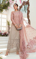 3-piece Unstitched Heavy Chiffon Embroidered with Embellished HandWork & Sequence Work Dress for Women's (Women's Wedding Clothing)