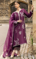 3-piece Unstitched Organza Embroidered Patch Work Dress for Women’s (Women’s Clothing)