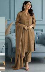 3-piece Unstitched Karandi with Heavy Sequence Cut Work Embroidered Dress for Women’s