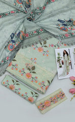 3-piece Unstitched Heavy Dhanak Embroidered Dress for Women’s (Women's Winter Clothing)