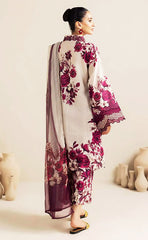 3-piece Unstitched Printed Lawn Embroidered Patch Work Dress for Women’s