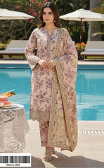 3-piece Unstitched Digital Printed Karandi Dress for Women’s (Karandi Winter Collection 2025)