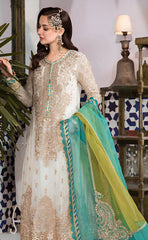 3-piece Unstitched Chiffon Embroidered and Sequence Party Wear Dress for Women’s