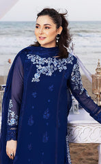 3-piece Unstitched Chiffon Embriodered Luxury Dress for Women's