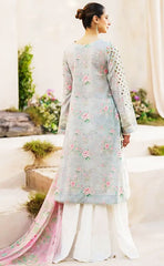 3-piece Unstitched Chikankari Lawn Embroidered Patch Work Dress for Women’s