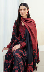 3-piece Unstitched Printed Lawn Embroidered Patch Work Dress for Women’s