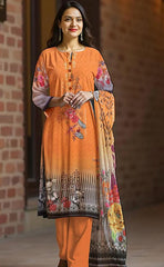 3-piece Unstitched Tana Dora Lawn Elegan Style Dress for Women’s