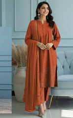 3-piece Unstitched Karandi with Heavy Sequence Cut Work Embroidered Dress for Women’s