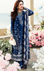 3-piece Unstitched Chikankari Embroidered Lawn Cotton Dress for Women’s