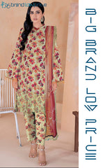3-piece Unstitched Digital Printed Karandi Suit for Women’s (Karandi Collection)