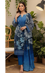 3-piece Unstitched Digital Printed Karandi Suit for Women’s (Karandi Winter Collection 2025)