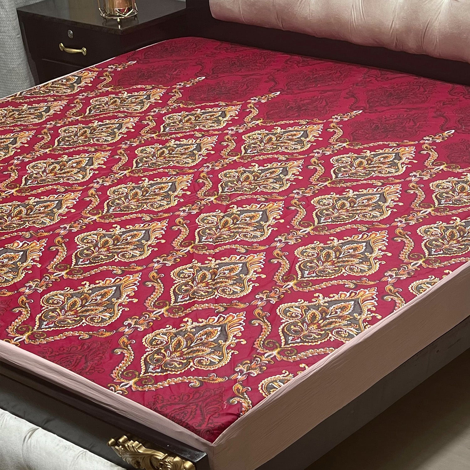 1-Piece Printed Water Proof Mattress Cover - (72 * 78 Inch (6 * 6.5) - King