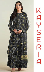 3-piece Unstitched Khaddar Dress for Women’s - (Winter Collection)