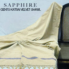 Luxury Velvet Shawl with Tussels Patti Border Work for Men's (Winter Collection)