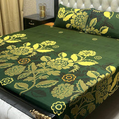 3-Piece Full Printed Cotton Bedsheet - King