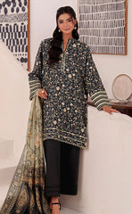 3-piece Unstitched Khaddar Dress for Women’s - (Winter Collection)