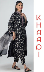 3-piece Unstitched Khaddar Dress for Women’s - (Winter Collection)