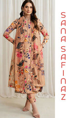3-piece Unstitched Khaddar Dress for Women’s - (Winter Collection)