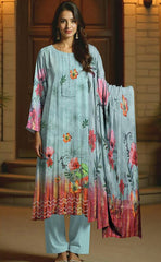 3-piece Unstitched Tana Dora Lawn Elegan Style Dress for Women’s