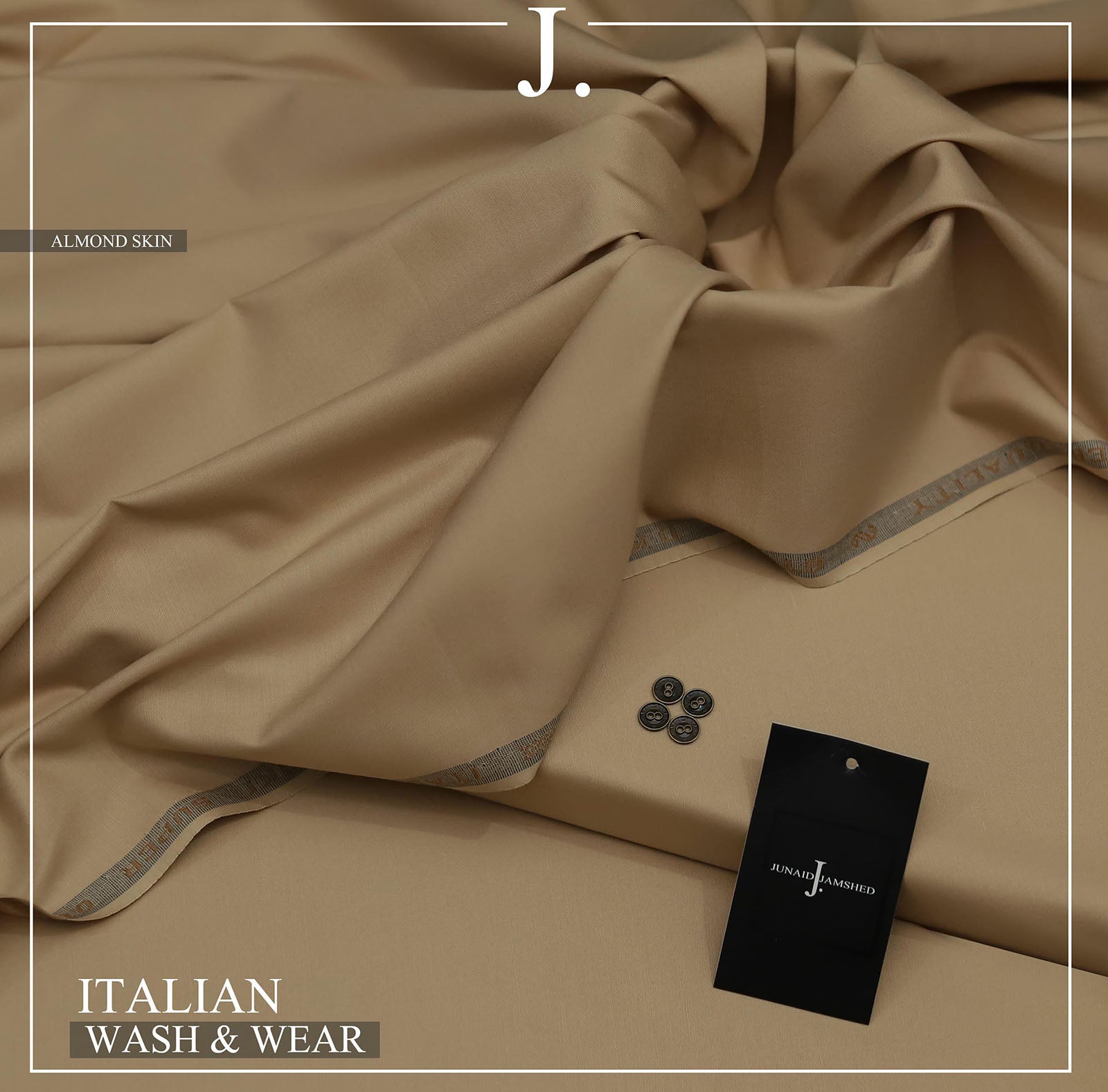 2-Piece Unstitched Italian Silk Shalwar and Kameez for Men's