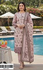 3-piece Unstitched Digital Printed Karandi Dress for Women’s (Karandi Winter Collection 2025)