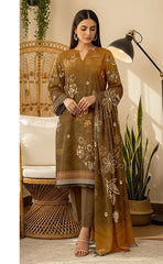3-piece Unstitched Digital Printed Karandi Suit for Women’s (Karandi Winter Collection 2025)
