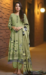 3-piece Unstitched Tana Dora Lawn Elegan Style Dress for Women’s