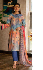 3-piece Unstitched Premium Digital Printed Lawn Dress for Women’s