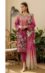 3-piece Unstitched Digital Printed Karandi Suit for Women’s (Karandi Winter Collection 2025)