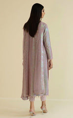 3-piece Unstitched Chiffon Embroidered & Sequence Wedding Dress for Women’s