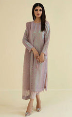 3-piece Unstitched Chiffon Embroidered & Sequence Wedding Dress for Women’s