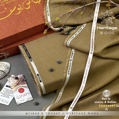 2-Piece Unstitched Wool Shalwar and Kameez for Men's (Winter Collection)