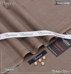 2-Piece Unstitched Wool Shalwar Kameez for Men's (Men's Winter Clothing)