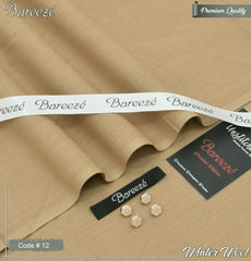 2-Piece Unstitched Wool Shalwar Kameez for Men's (Men's Winter Clothing)