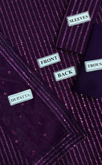 3-piece Unstitched Chiffon Embroidered & Sequence Wedding Dress for Women’s