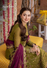 3-piece Unstitched Chiffon Embroidered & Sequence Wedding Dress for Women’s